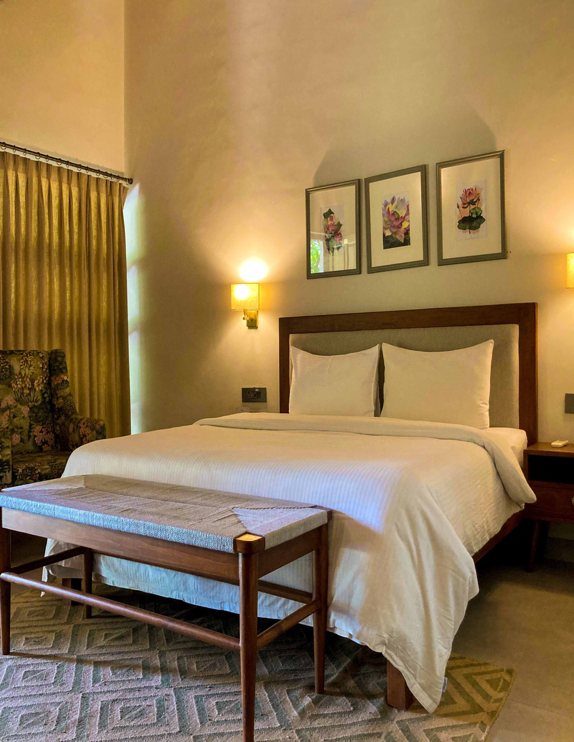 Spacious and well-furnished resort room at Botanix Nature Resort with cozy decor and natural lighting.
